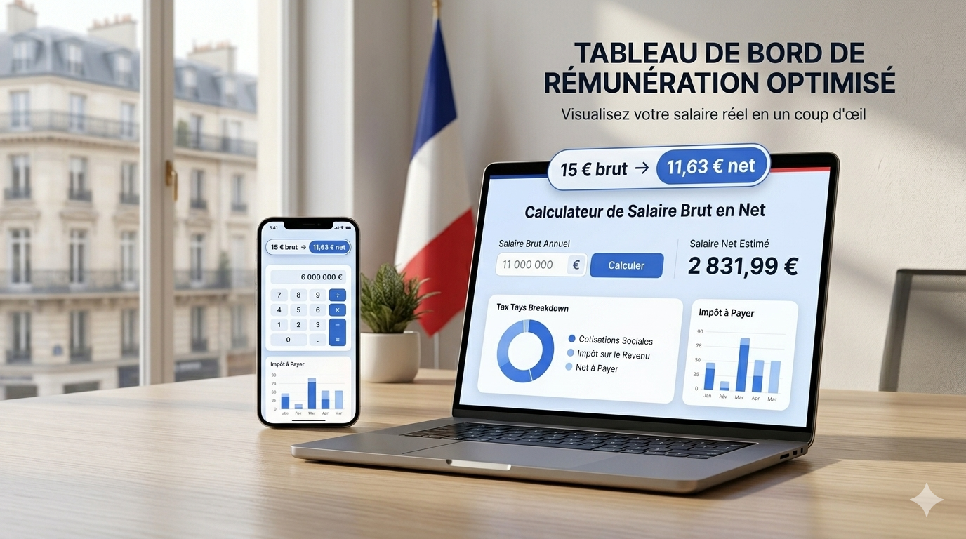 15 € Brut en Net : Combien Gagnez-Vous Réellement ? (2026)